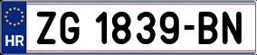 Trailer License Plate